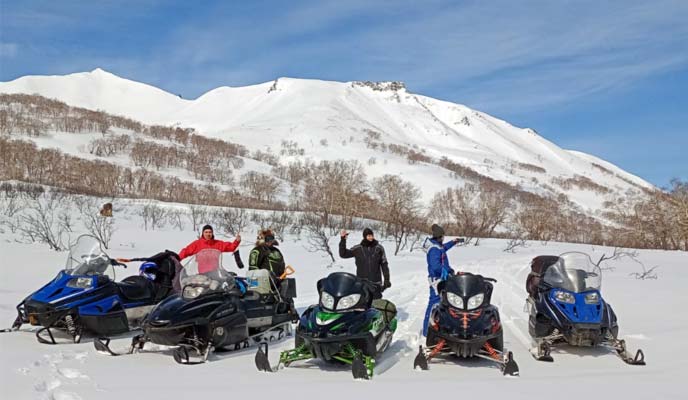 На снегоходе по Камчатке - туры и экскурсии на Камчатку